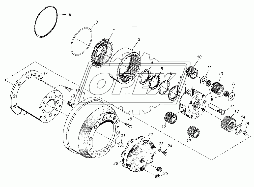 Детали колесной передачи (дисковые колеса)